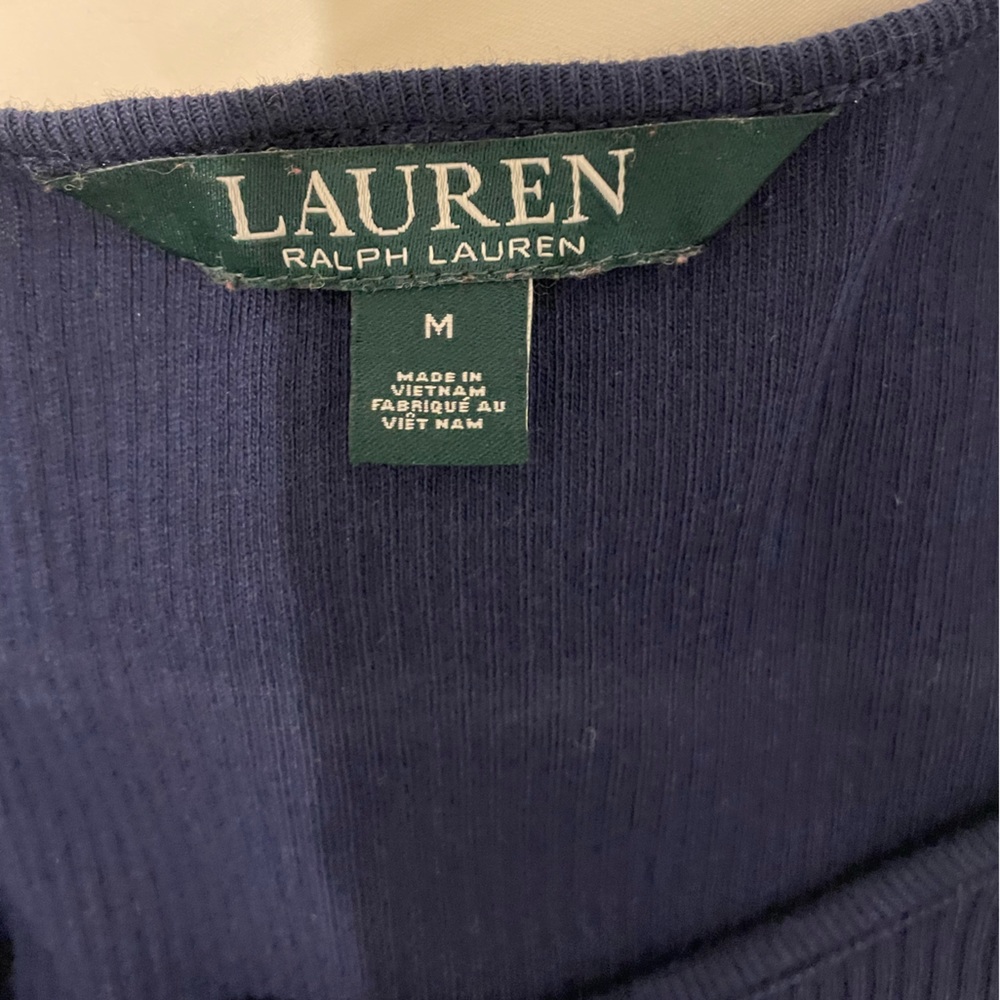 Ralph Lauren 3/4 length ribbed shirt M - Picture 5 of 5